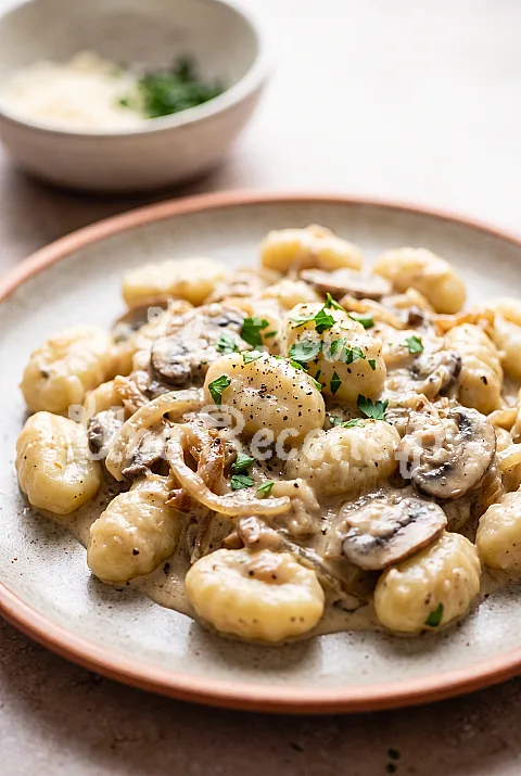 Photo de Gnocchi à la crème de champignons