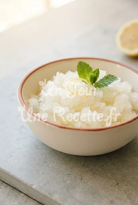 Photo de Granité au citron