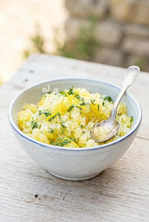 Photo de Granité citron basilic