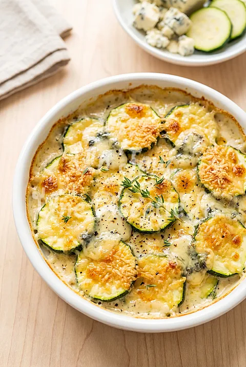 Photo de Gratin de courgettes au gorgonzola