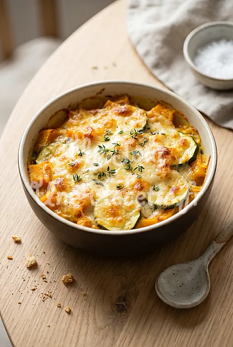 Photo de Gratin de potimarron et de courgettes