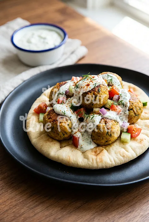 Photo de Gyros aux boulettes végétariennes