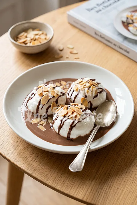Photo de Iles flottantes au chocolat