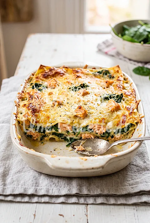 Photo de Lasagne saumon épinard