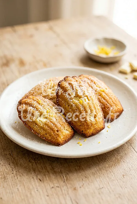Photo de Madeleines citron chocolat blanc
