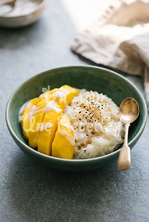 Photo de Mango Sticky Rice (Riz gluant à la mangue)