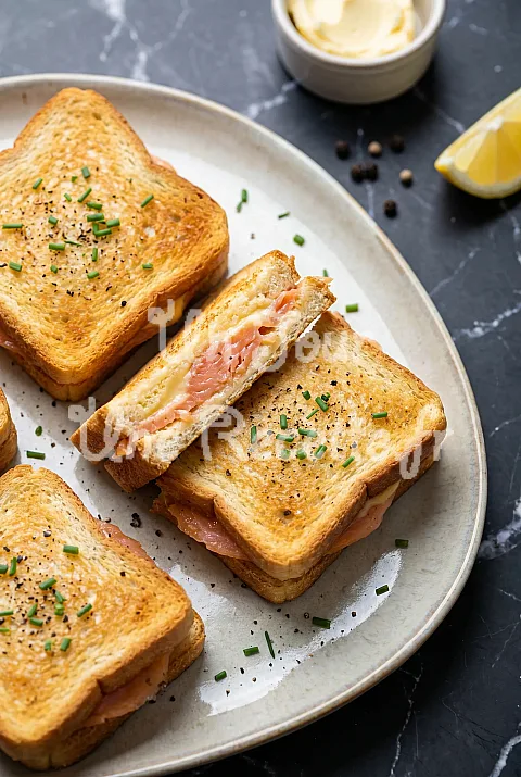 Photo de Mini croques au saumon