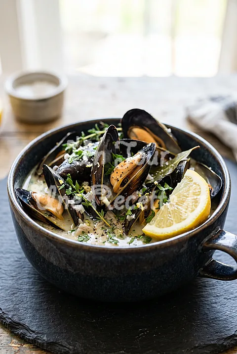 Photo de Moules marinières à la belge