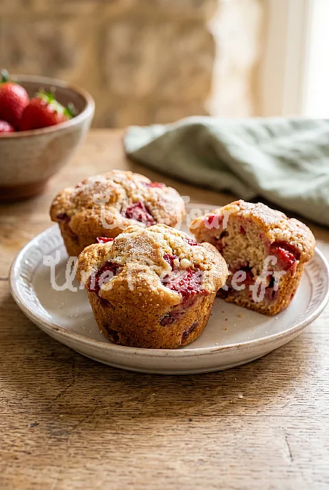 Photo de Muffins aux fraises