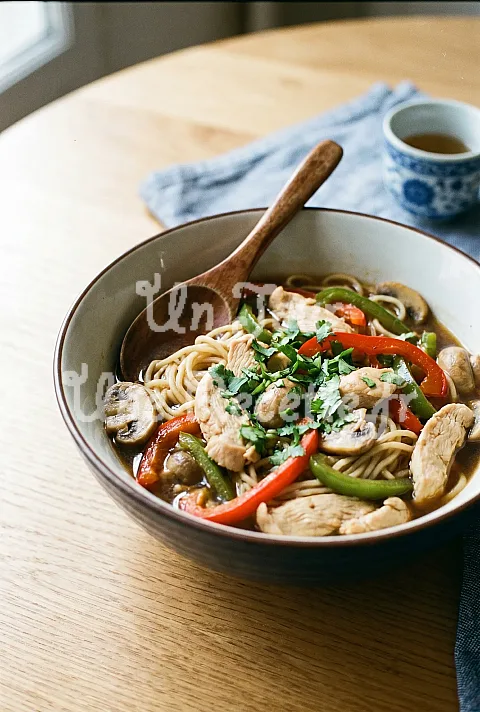 Photo de Nouilles chinoises au poulet