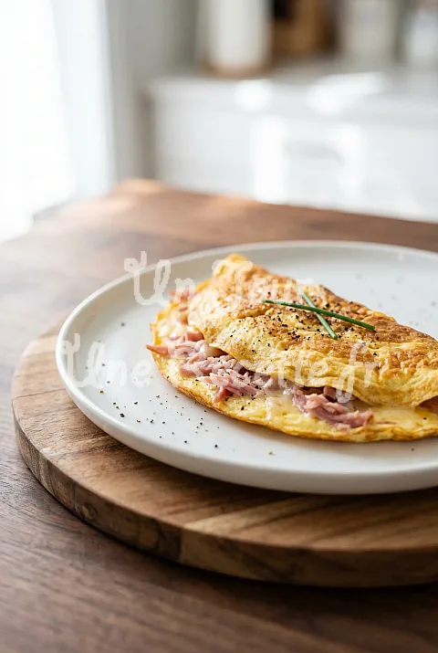 Photo de Omelette au jambon