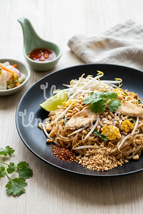 Photo de Pad thaï au poulet