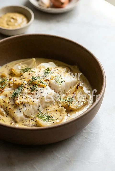 Photo de Papillotes de poisson blanc à la moutarde