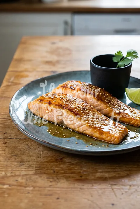 Photo de Pavés de saumon au gingembre