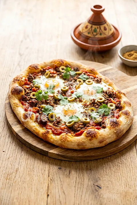 Photo de Pizza façon tajine à la kefta