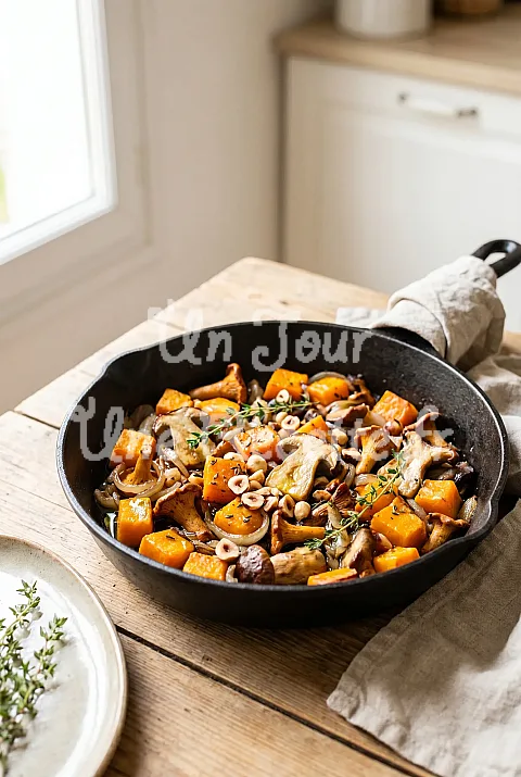 Photo de Poêlée automnale potirons et champignons