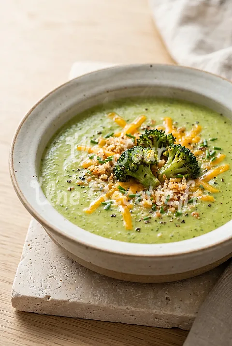 Photo de Potage au brocoli et au cheddar