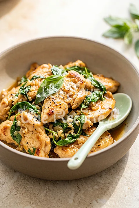 Photo de Poulet au basilic