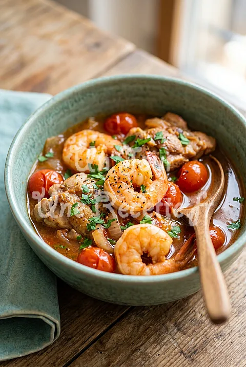 Photo de Poulet aux Gambas