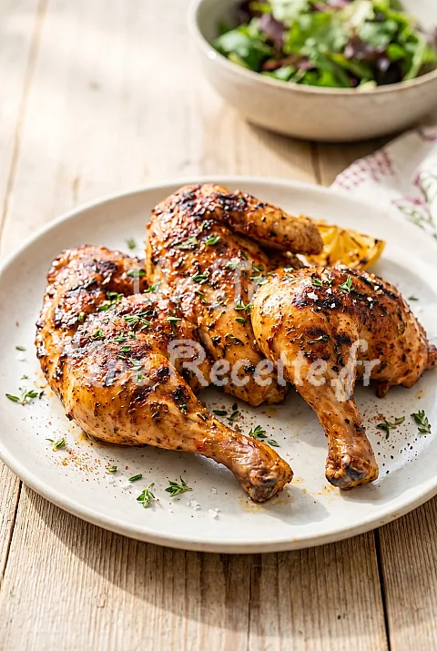 Photo de Poulet grillé au barbecue