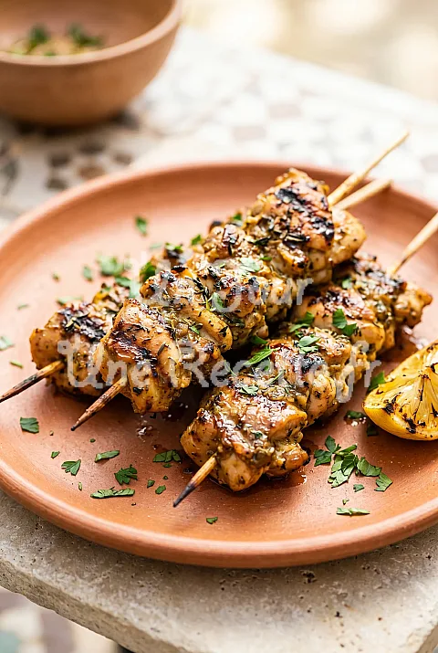 Photo de Poulet mariné au citron et cumin