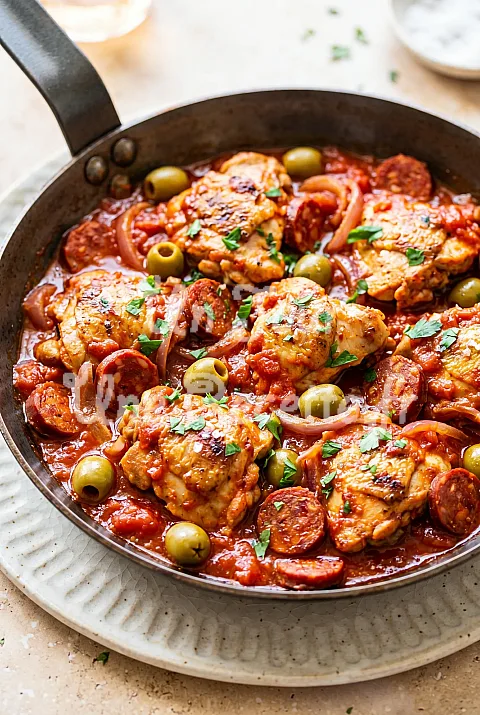 Photo de Poulet sauté au chorizo