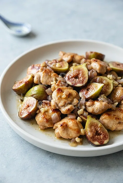 Photo de Poulet sauté aux figues