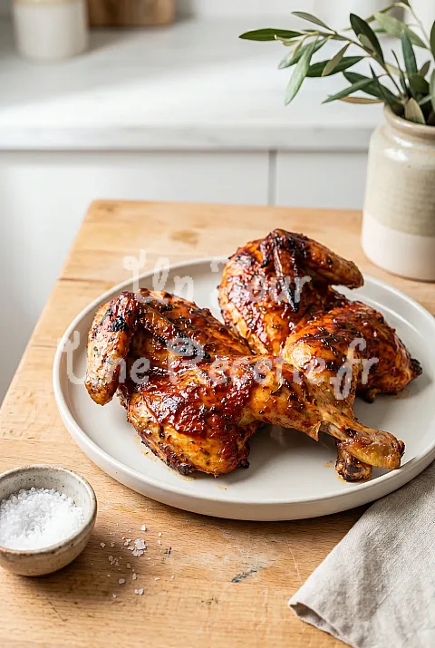 Photo de Poulets Barbecue en Crapaudine