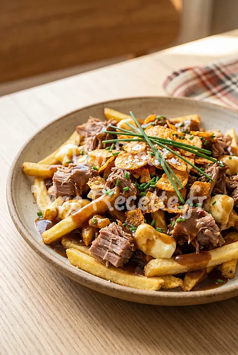 Photo de Poutine au porc et aux chips barbecue à partager