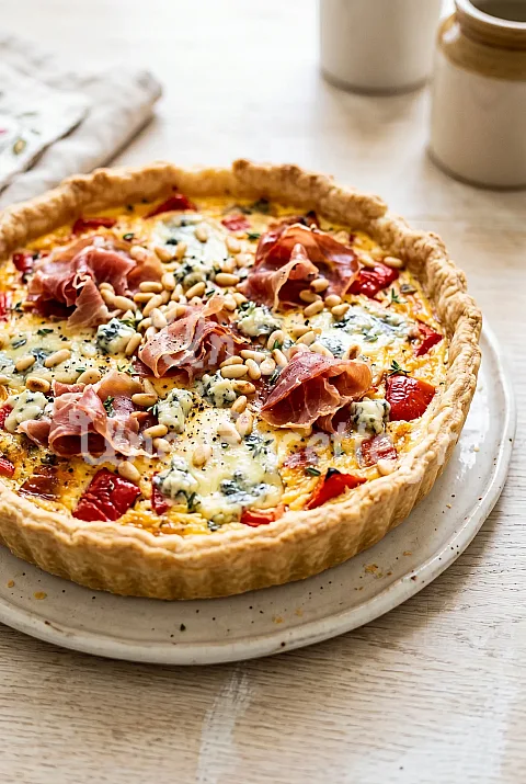 Photo de Quiche au roquefort et jambon de Parme