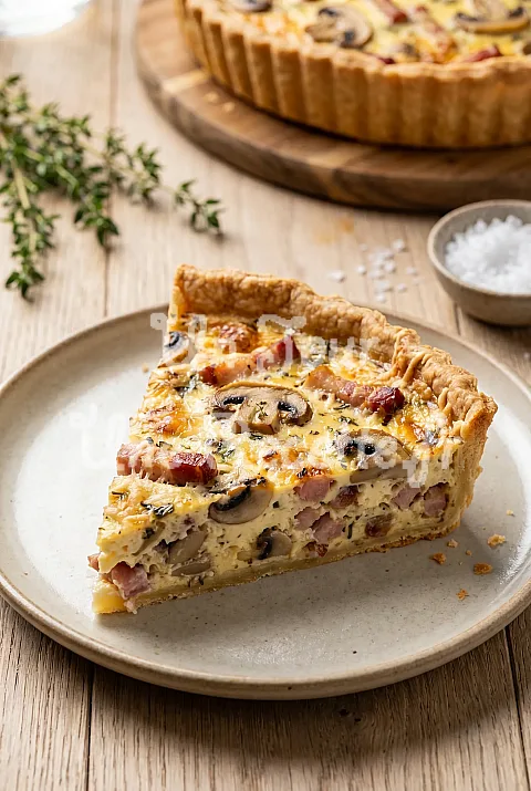 Photo de Quiche aux lardons et champignons