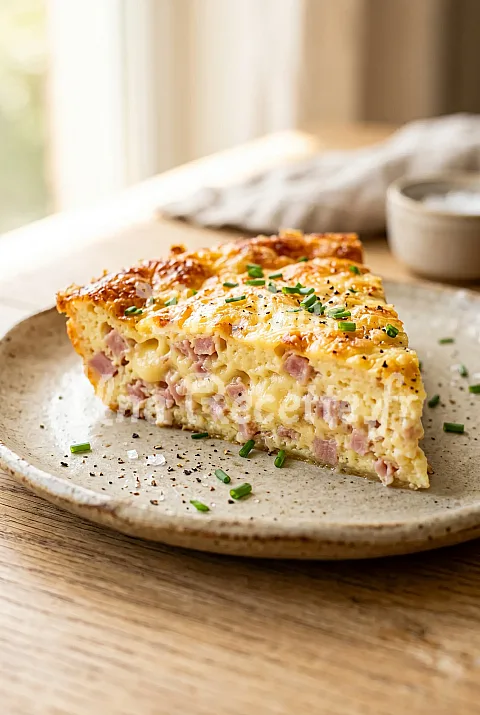 Photo de Quiche au jambon express sans pâte