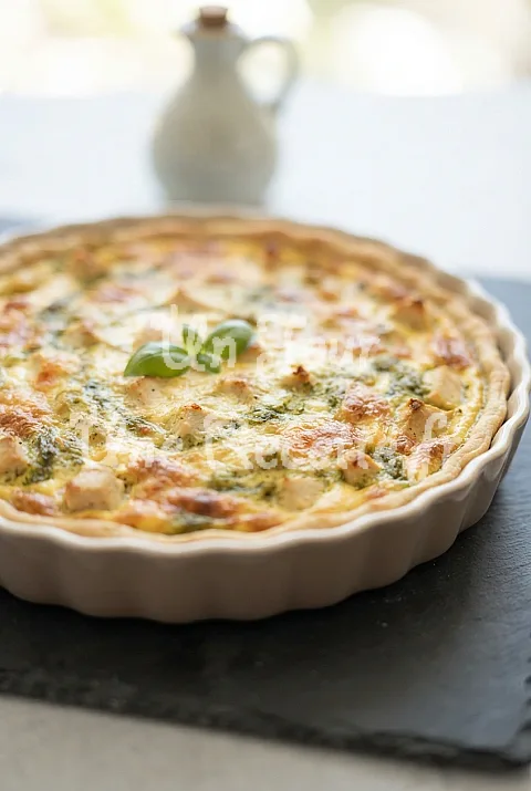 Photo de Quiche Poulet et Pesto