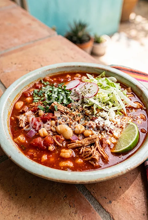 Photo de Ragoût rouge (Pozole rojo)