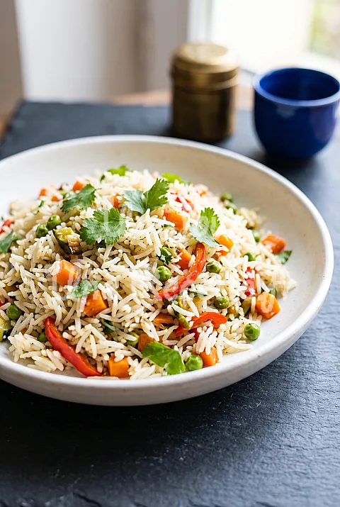 Photo de Riz basmati aux légumes sautés