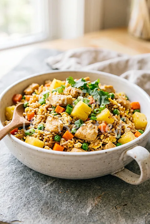 Photo de Riz sauté à l’ananas (Khao Pad Sapparod)
