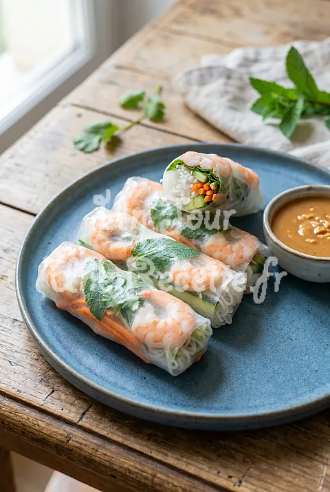 Photo de Rouleaux de printemps aux crevettes