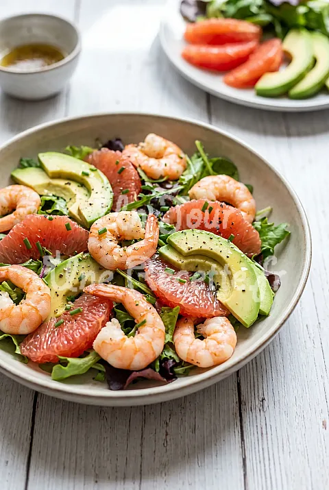 Photo de Salade crevettes pamplemousse avocat