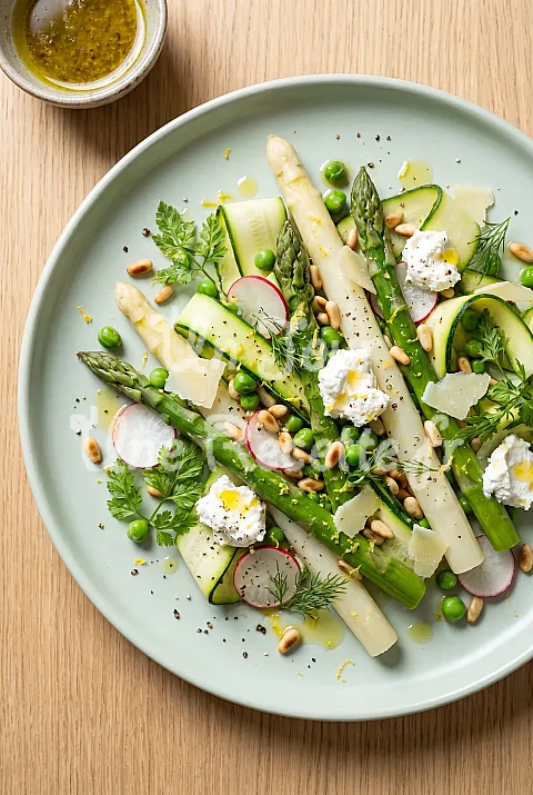 Photo de Salade d'asperges et de courgettes