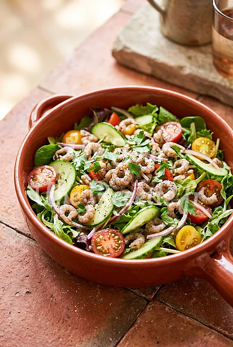 Photo de Salade de crevettes grises
