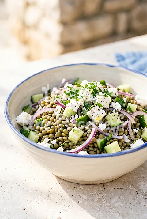 Photo de Salade de lentilles et feta