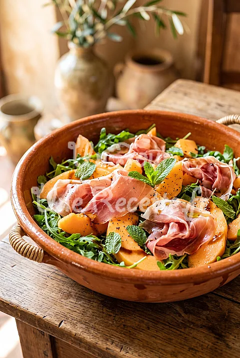 Photo de Salade de melon au jambon cru