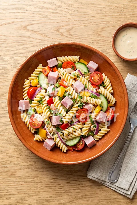 Photo de Salade de pâtes au jambon