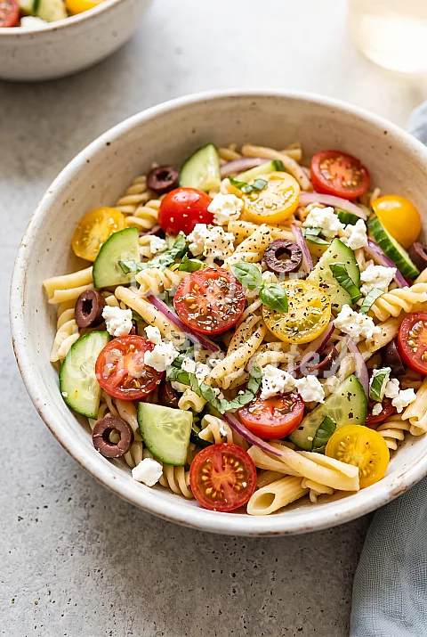 Photo de Salade de pâtes méditerranéenne