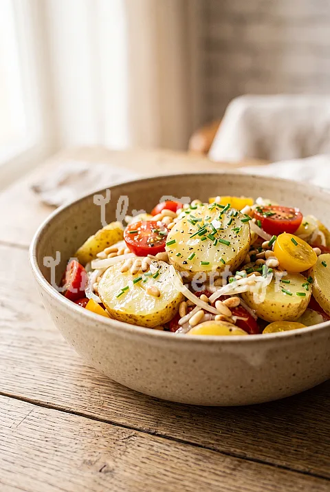 Photo de Salade de pommes de terre et tomates
