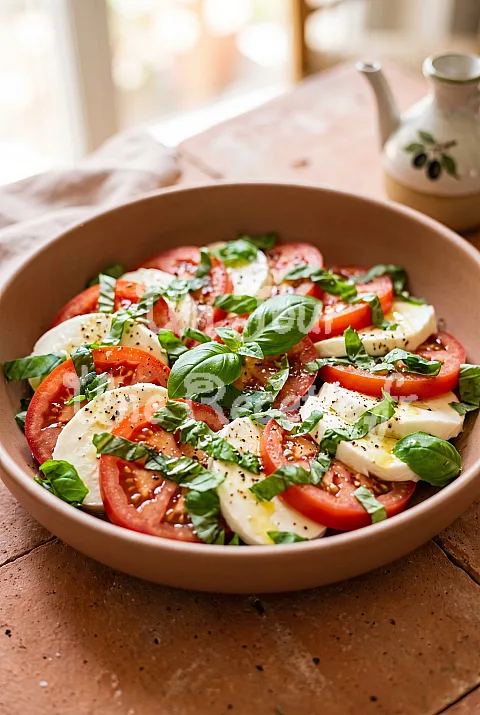 Photo de Salade de tomates mozzarella