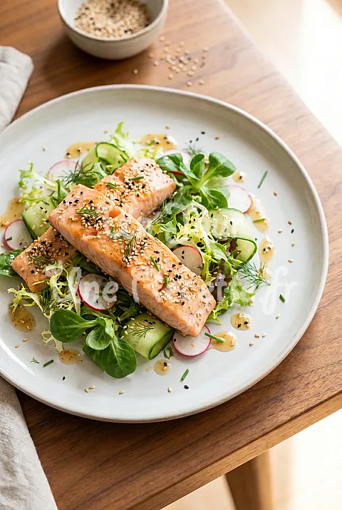 Photo de Salade de Truite Saumonée au Sésame