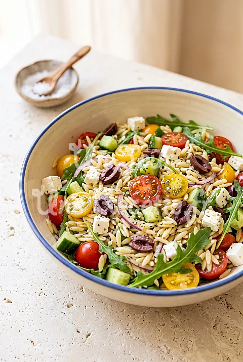 Photo de Salade d’orzo à la méditerranéenne