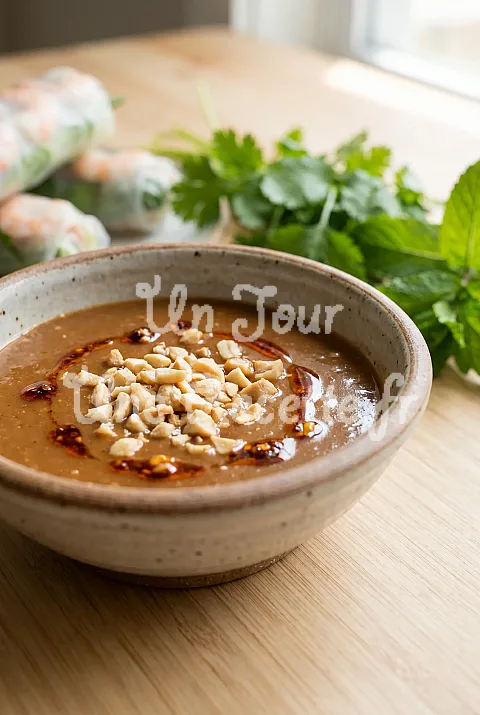 Photo de Sauce aux arachides pour rouleaux de printemps