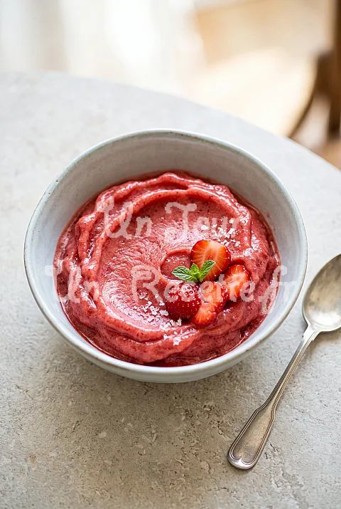 Photo de Sorbet à la fraise